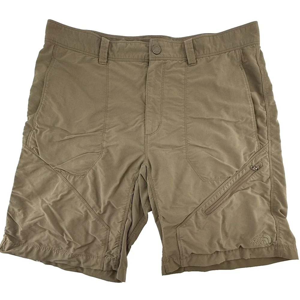 The North Face Mens Brown Hiking Shorts Lightweight Outdoor Trail‎ Utility Sz 34